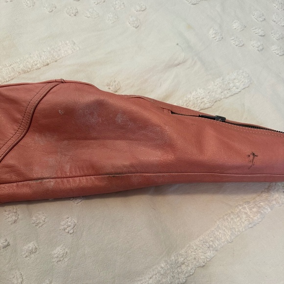 Harley Davidson Pink Genuine Leather Jacket - Picture 3 of 7